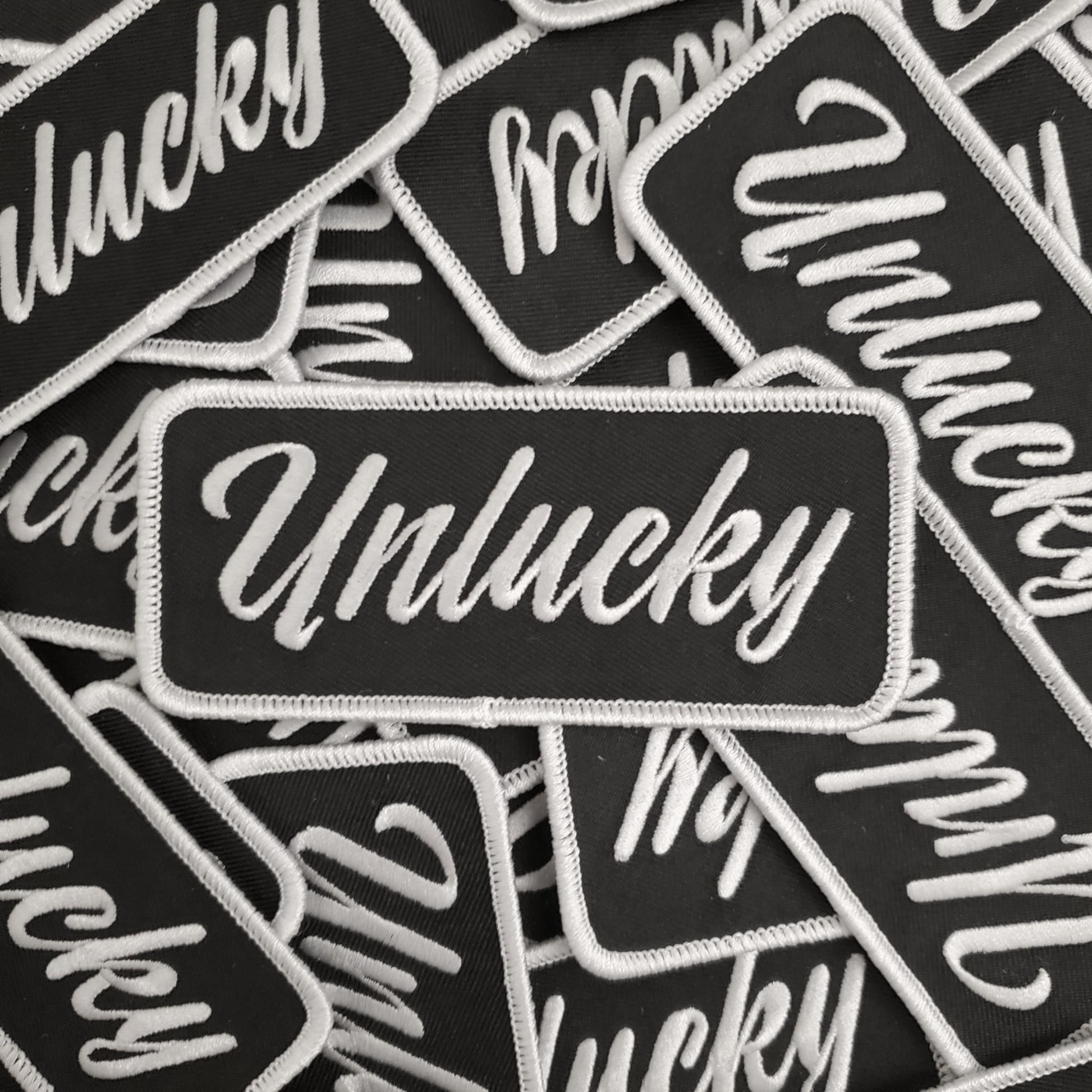 Unlucky Embroidered Name Patch – Unlucky Charm®